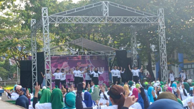 2.500 Orang Ikuti Senam Kebangsaan di Stadion Benteng