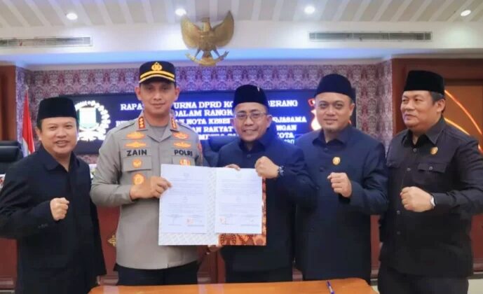 DPRD dan Polrestro Tangerang Kota Teken MoU Terkait Pengamanan dan Perda