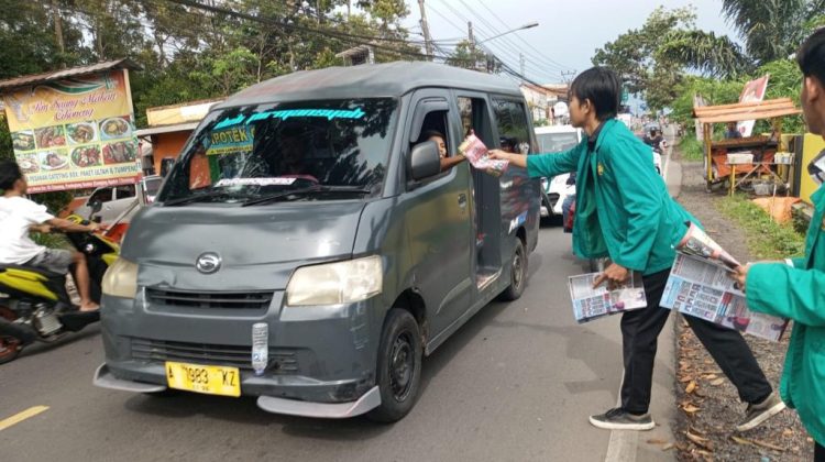 Mahasiswa Turun ke Jalan, Kritik Politik Dinasti dan Pelanggar HAM Lewat Selebaran