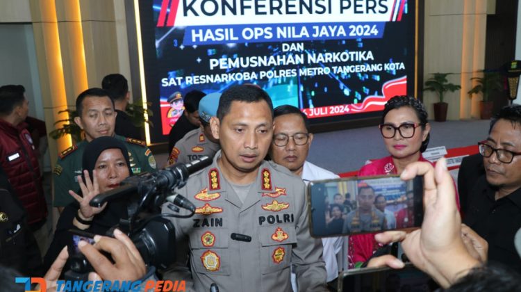 Polres Metro Tangerang Kota bersama Forkopimda Kota Tangerang saat menggelar press rilis hasil Operasi Nila Jaya 2024. (Foto: Rendy Bule Tangerangpedia.com)