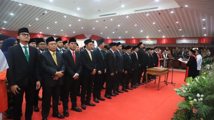 Suasana Pelantikan 50 Anggota DPRD Kota Tangerang Periode 2024-2029