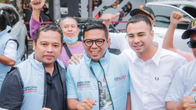 Pesta Rakyat di Kota Tangerang, Raffi Ahmad Doakan Andra Soni Menang