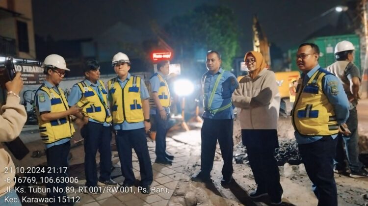Perumda Tirta Benteng Kota Tangerang Dalam Perbaikan Jalan Rusak Akibat JDU di Jl. Ks. Tubun