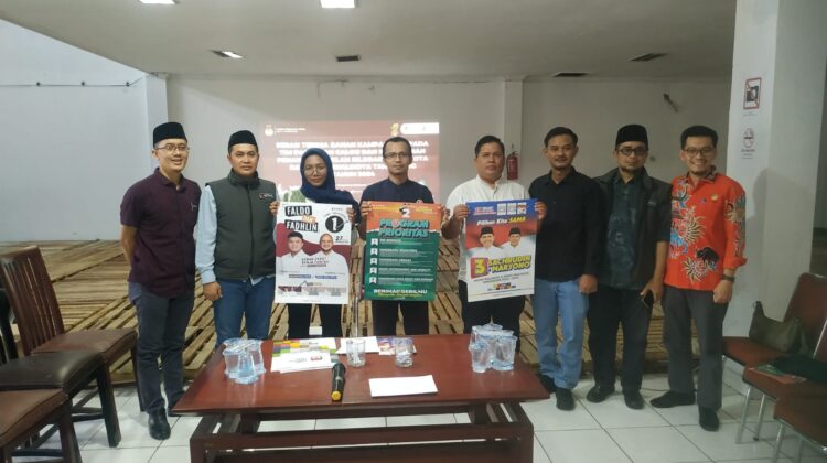 971.363 Lembar Bahan Kampanye Diserakhan KPU Kota Tangerang Ketiga Tim Paslon