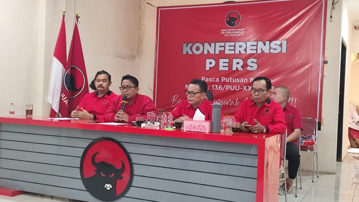 Suasana saat konferensi pers