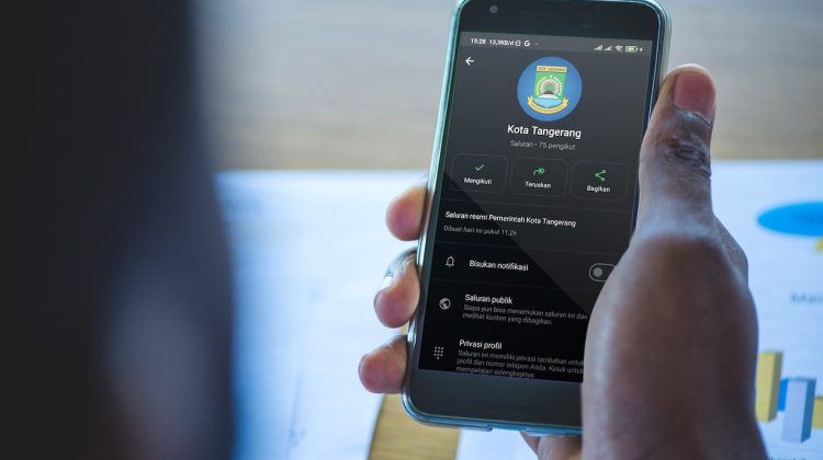 Ilustrasi WhatsApp Channel Kota Tangerang (foto : ist)