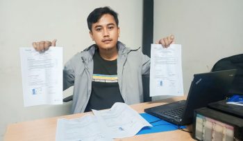 Ryan Erlangga Salah Satu Bacalon dalam penyampaian Mosi Tidak Percaya Terhadap Panitia SC (foto : ist)