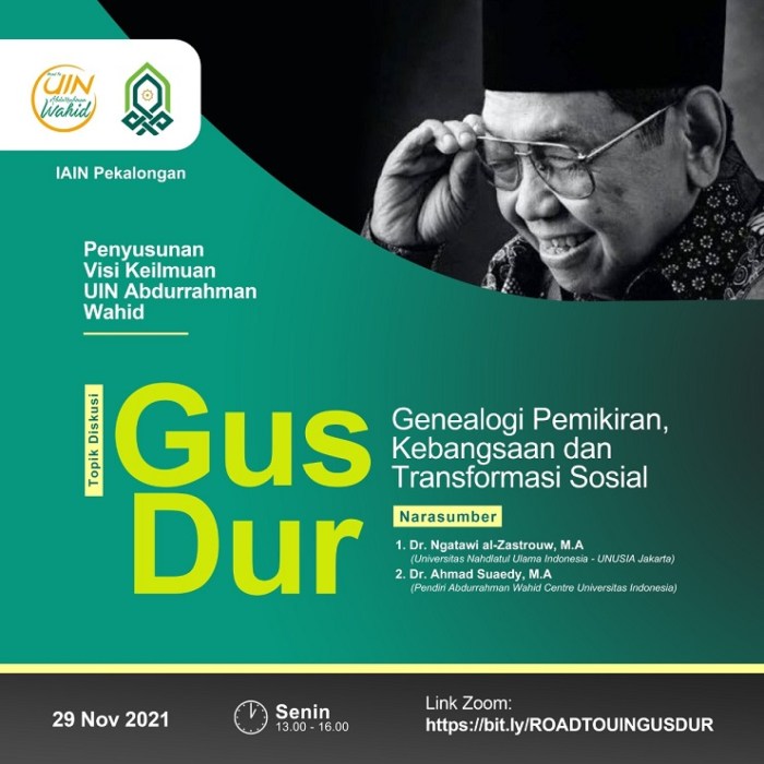 Pemikiran Gus Dur tentang Islam, Kebangsaan, dan Demokrasi