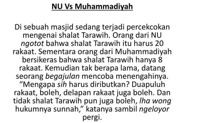Perbedaan NU dan Muhammadiyah dalam Memahami dan Menerapkan Islam
