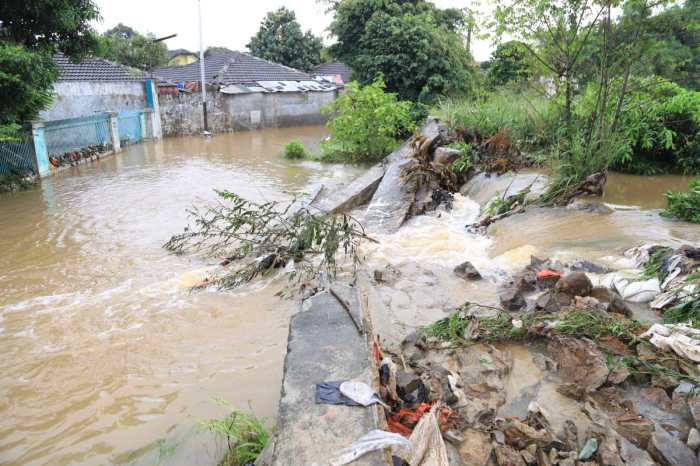 Banjir di kotabumi tangerang hari ini