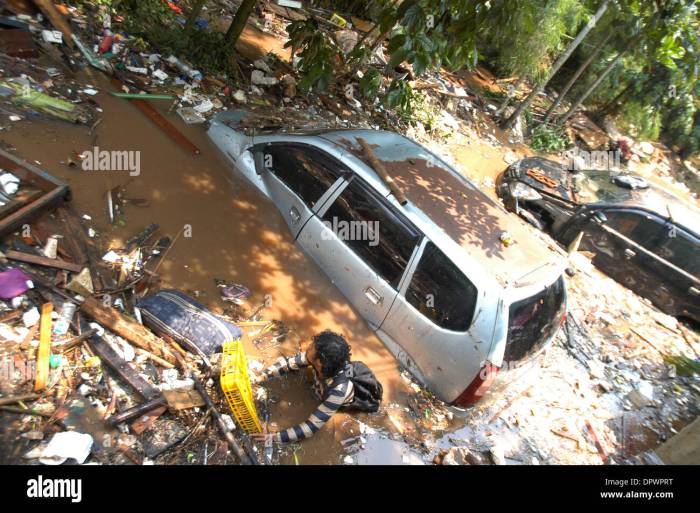 Pergudangan pantai indah dadap kecamatan tangerang banten banjir