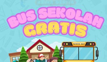 Ilustrasi bus sekolah gratis (gambar: tangerangpedia.com)