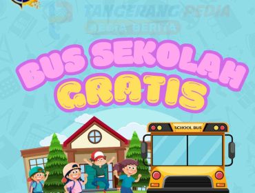 Ilustrasi bus sekolah gratis (gambar: tangerangpedia.com)