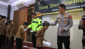 Kapolres Metro Tangerang Kota, Kombes Pol Zain Dwi Nugroho mengunjungi Yayasan Putra Asih Tangerang (Yapata) (foto: ist)