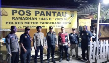 Polsek Neglasari bersama Polsek Benda menggelar Operasi Cipta Kondisi (foto:ist) 