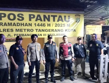 Polsek Neglasari bersama Polsek Benda menggelar Operasi Cipta Kondisi (foto:ist) 