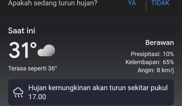 Awas, Cuaca Ekstrim Akan Melanda Banten Sepekan Ke Depan
