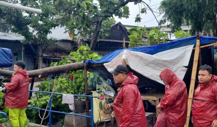 Antisipasi Pohon Tumbang Selama Libur Lebaran, Disbudpar Kota Tangerang Siagakan Puluha Petugas Pertamanan