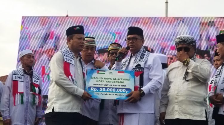 Tuntut Kemerdekaan Palestina, Ribuan Warga Kota Tangerang Gelar Aksi Damai