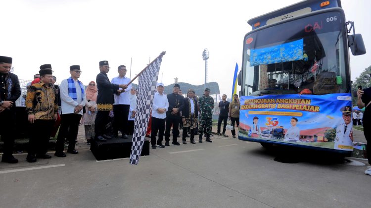 Peluncuran Angkutan Sekolah Gratis Kota Tangerang (foto:ist)