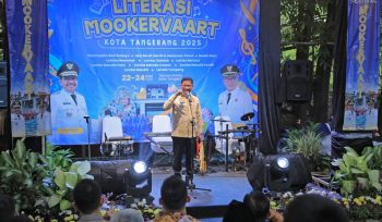 Walikota Tangerang Sachrudin Dalam Festival Literasi dan Mookervart 2025 (foto:ist)