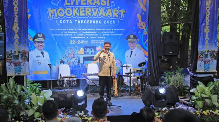 Walikota Tangerang Sachrudin Dalam Festival Literasi dan Mookervart 2025 (foto:ist)