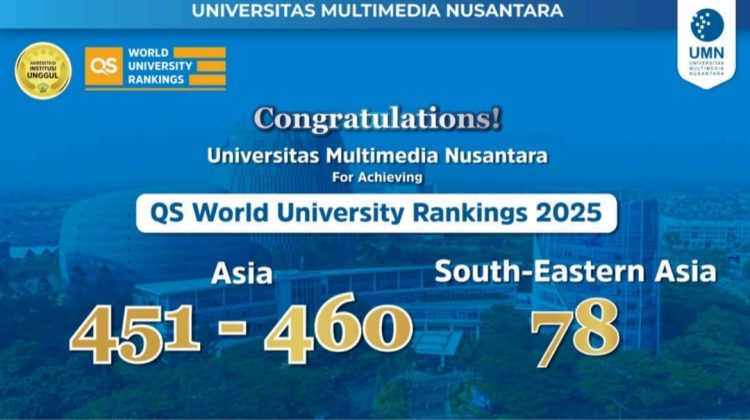Bangga, UMN Jadi Urutan ke 78 QS Rank Asia