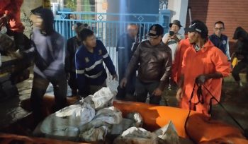 Pemkot Tangerang tangani tanggul jebol Uwung Jaya dengan pembangunan kisdam (foto:ist)