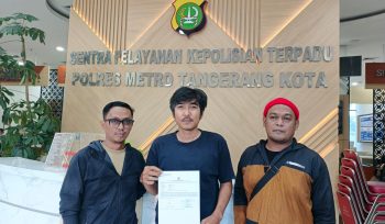 Wartawan Tangerangpedia Korban Pemukulan Setelah melaporkan Kejadian di Polres Metro Tangerang Kota 