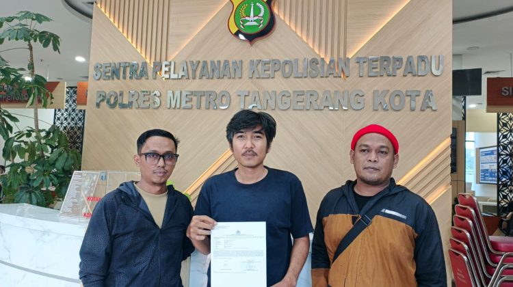 Wartawan Tangerangpedia Korban Pemukulan Setelah melaporkan Kejadian di Polres Metro Tangerang Kota