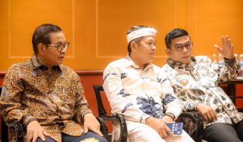 Gubernur DK Jakarta, Pramono Anung(kiri) Gubernur Jawa Barat Dedi Mulyadi (tengah).Gubernur Banten Andra Soni(kanan) (Foto: ist)