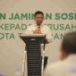 Wali Kota Tangerang, Sachrudin, saat membuka kegiatan Sosialisasi Manfaat BPJS Ketenagakerjaan bagi Badan Usaha Jasa Konstruksi di Hotel D’Prima (foto:ist)