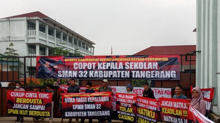Soal Anak Yatim yang Gagal Seleksi SPMB, Aksi Protes di SMAN 32 Kabupaten Tangerang Berlanjut