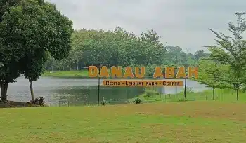 Salah satu spot view Restoran Danau Abah (foto: ist)