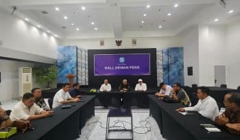 Pengumuman Susunan Pengurus PWI Pusat di Hall Dewan Pers (foto:ist)