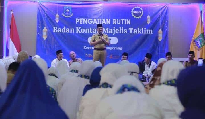 Pemkot Tangerang bersama BPJSTK dalam acara penyaluran santunan JKM (foto:ist)
