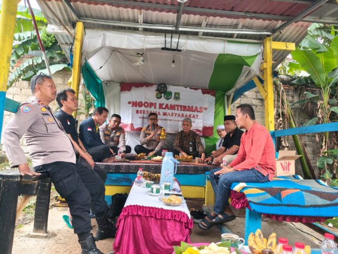 
					Ngopi Kamtibmas Polsek Pinang (foto : ist)