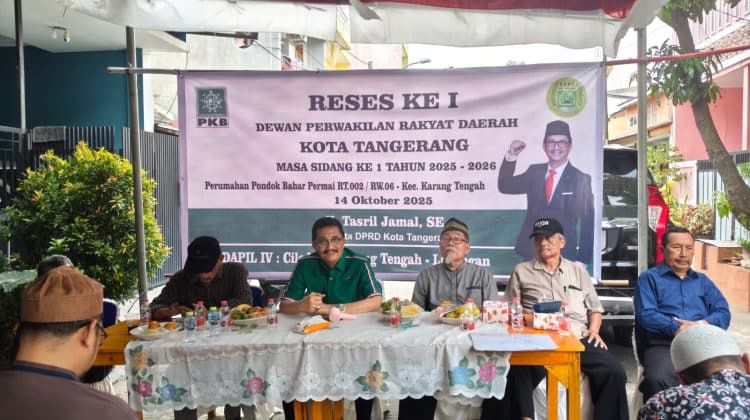 Anggota DPRD Kota Tangerang H. Tasril Jamal fraksi PKB melaksanakan reses Ke-1 tahun 2025-2026 di RW04,05,06 Perumahan Pondok Bahar Permai (foto:ist)
