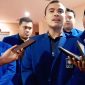 Muhammad Dwiki Ramadhani saat dimintai keterangan pasca musda dan di tetapkan terpilih kembali memimpin PAN Kota Tangerang (foto:Zie)