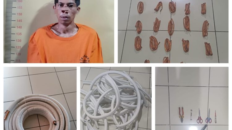 Polisi Ungkap Kasus Pencurian Pipa Tembaga AC di Neglasari