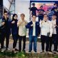 Ketua Karang Taruna Aditya Pratama (jas tengah) bersama jajarannya (foto:Ben)