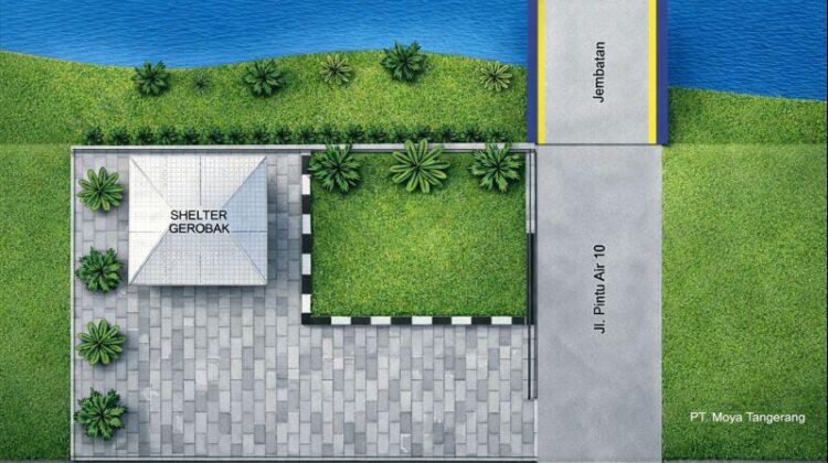 Konsep Visual Sederhana Lokasi Sampah Transit yang di Usulkan Karang Taruna Kelurahan Mekarsari (gambar: Ben)