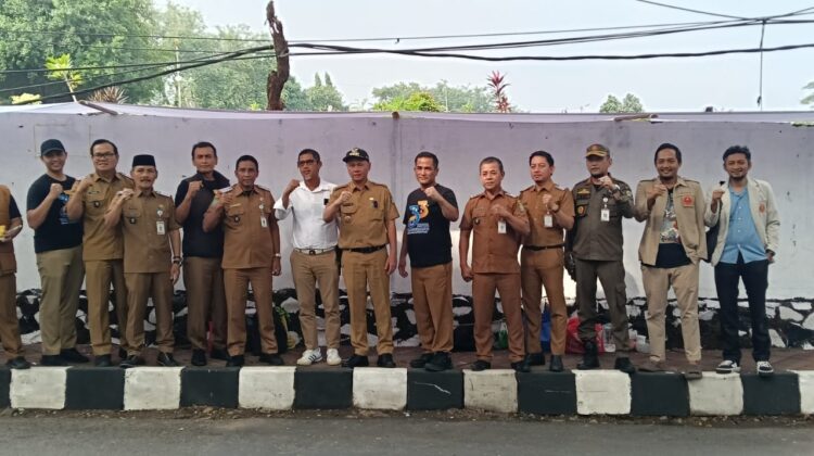Spot lomba mural Kecamatan Larangan (foto:ist)