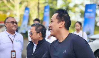 Wakil Menteri Lingkungan Hidup Diaz Hendropriyono saat menghadiri peringatan Hari Air Sedunia 2026 di Puncak (foto: Tangerangpedia)