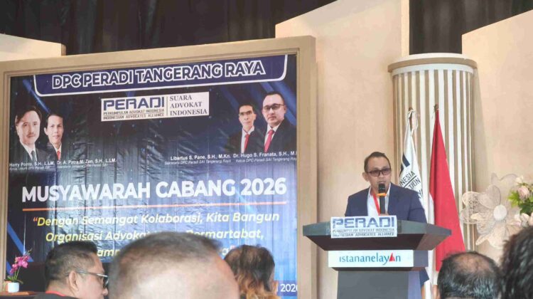 Dr. Hugo S Franata SH.,MH Ketua DPC PERADI SAI Tangerang (foto:tangerangpedia)