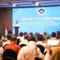 Gubernur Banten Andra Soni saat menghadiri Rapat Koordinasi dan Evaluasi bersama Badan Gizi Nasional (BGN) dan Forkopimda di Hotel Aston Serang (foto:ist)