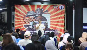 Ketua PERBASI Kota Tangerang sekaligus Wakil Ketua DPRD Kota Tangerang Andri S Permana saat memberikan arahan kepada para atlet (foto:ist)