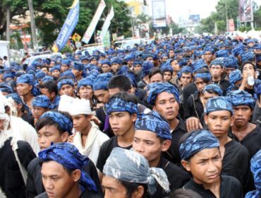 Warga Baduy Kanekes dalam Acara Saba Baduy (foto: Zie)