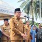 Wakil Wali Kota Tangerang, H. Maryono Hasan saat pelepasan Jemaah Haji Kloter 16 di taman elektrik Pusat Pemerintahan Kota Tangerang (foto:Tangerangpedia)