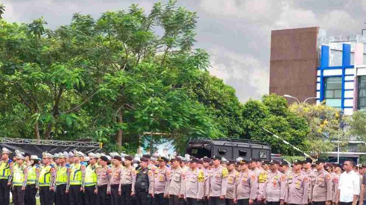 Apel personel gabungan untuk pengamanan malam takbir Iduladha 1447 Hijriah di Polres Metro Tangerang Kota (foto: Tangerangpedia)